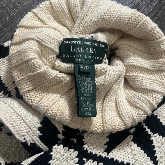 Vintage Rare Ralph Lauren Fair Isle Moose Tree Wool Blend Turtleneck Sweater - Picture 3 of 8